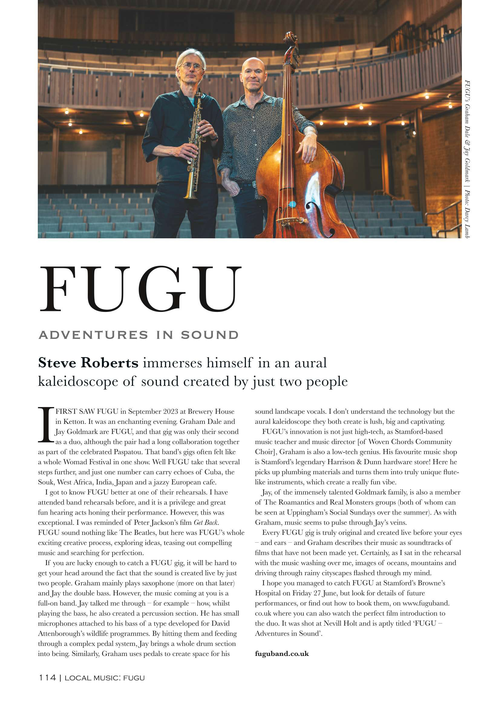 Article in Rutland and Stamford Living